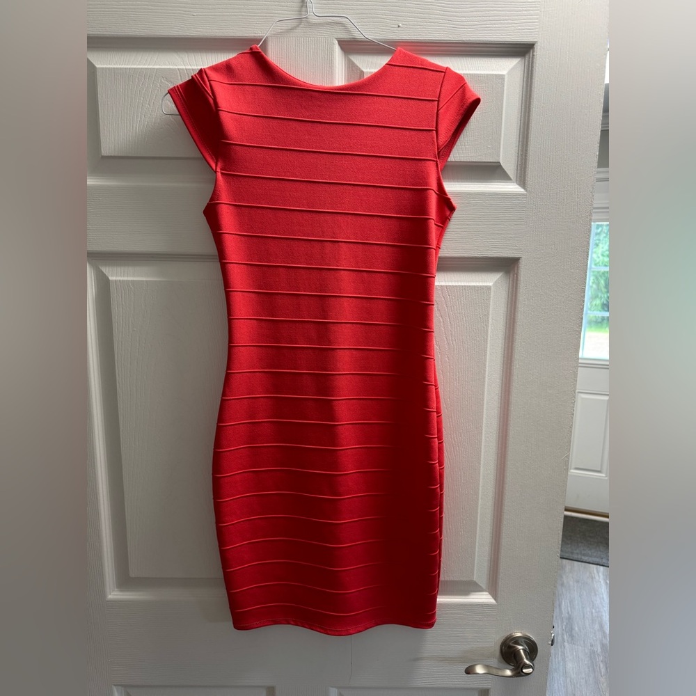 Coral Bandage dress